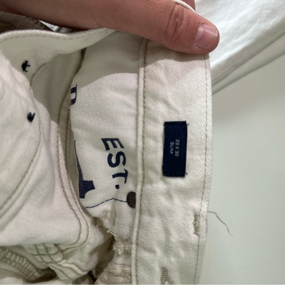 Women’s white Gap jeans size 29/30 slim #C14 - Picture 2 of 3